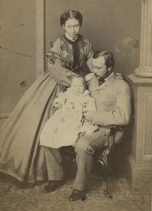 Princess Alice with husband and child