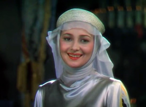 Olivia de Havilland as Maid Marian