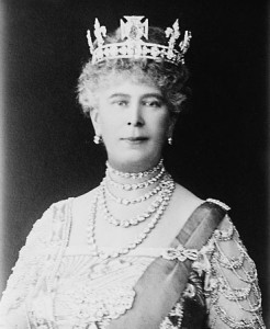 Queen Mary - coronation crown worn as circlet