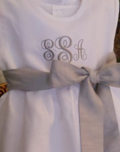 Girl dress monogram 1