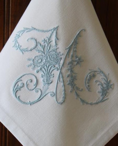 Handkerchief monogram 1