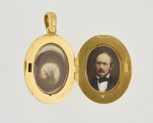 Queen Victoria locket opened