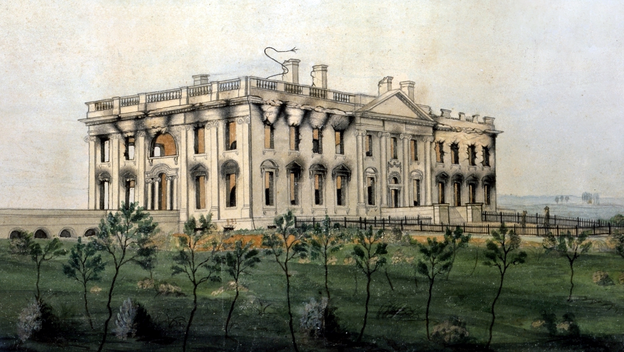 The Presidents House Lithograph 1905 