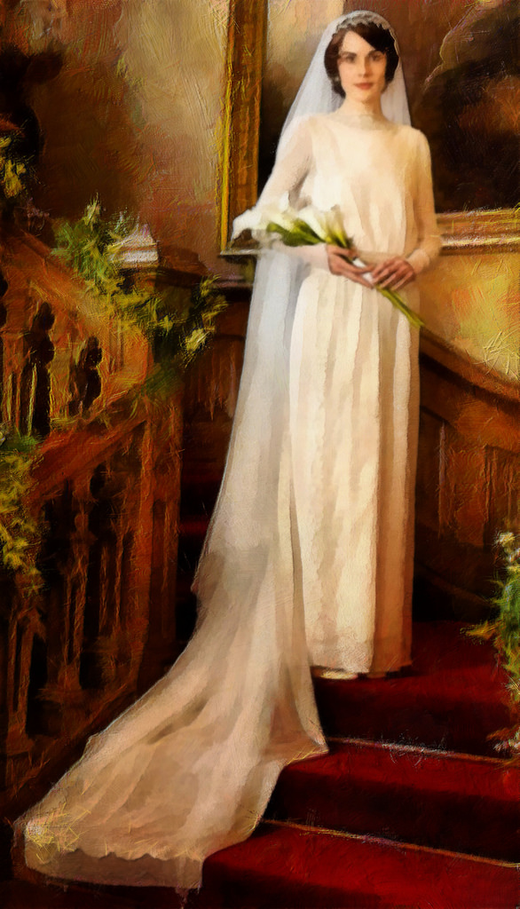 Lady Edith wedding dress Downton Abbey | The Enchanted Manor