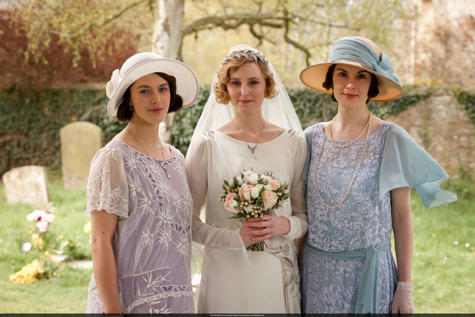 the wedding dress of Lady Mary Downton Abbey | The Enchanted Manor